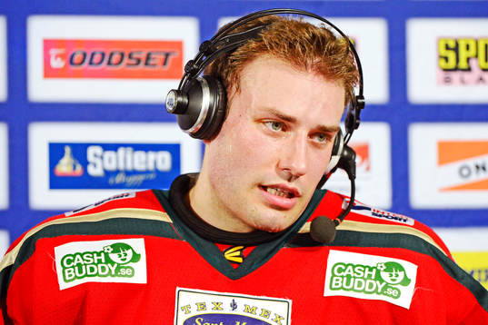 Fabian Brunnström, Frölunda, intervjuas