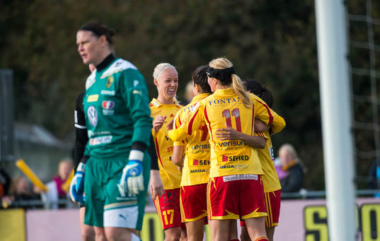 Jubel i Tyresö. Caroline Seger
