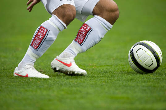 Fot, fötter, boll, fotbollsskor, Nike