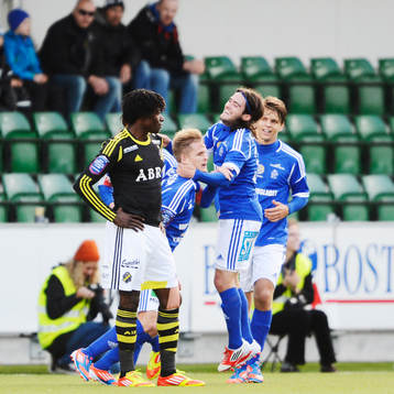 Ari Skulason, Sundsvall, jublar med Robin Sellin och