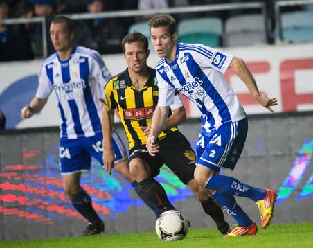 Emil Salomonsson, IFK Göteborg, och Martin Ericsson,