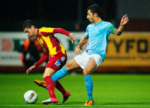 Gabriel Somi, Syrianska, och Jiloan Hamad, Malmö FF