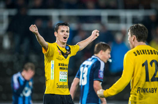 Haris Radetinac, Mjällby jublar på slutsignal