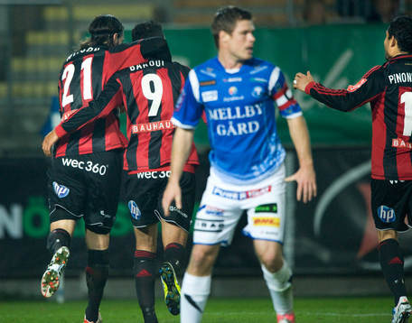 0-1 Nabil Bahoui som grattas av Andreas Eriksson och Pablo