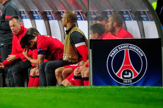 Ezequiel Lavezzi, PSG, byts ut