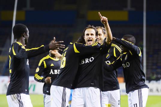 Helgi Danielsson, AIK, jubel