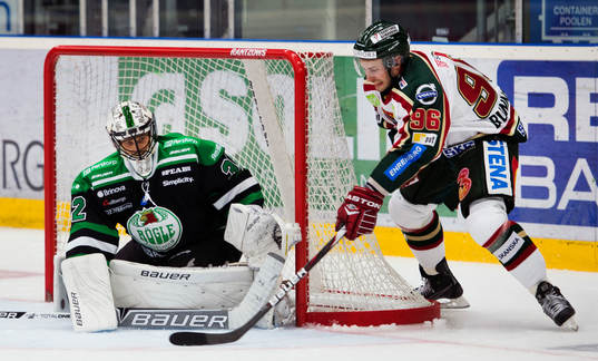 Jonas Fransson, målvakt, Rögle, Fabian Brunnström,