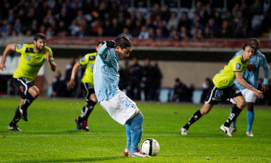 Ricardo Ferreira Da Silva, Malmö FF skjuter en straff