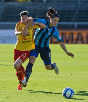 Jessica Landström, Djurgården och Kirsten Van de Ven,
