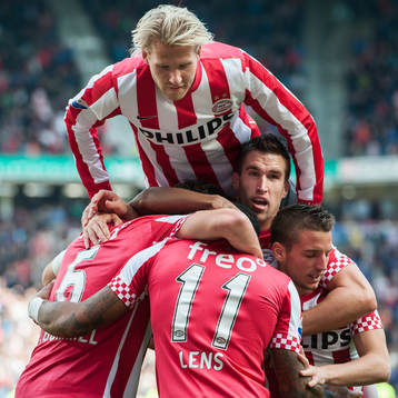 Mark van Bommel, Ola Toivonen, Jeremain Lens,  Kevin