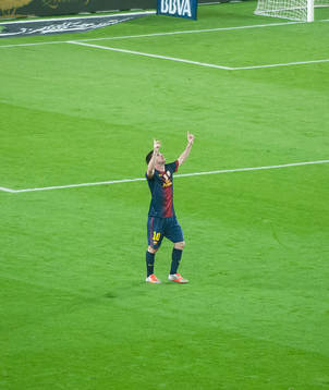 Lionel Messi, Barcelona (Jubel) jublar