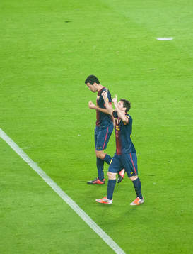 Lionel Messi, Barcelona jubel