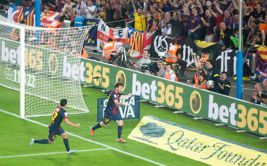 Lionel Messi, Barcelona jubel