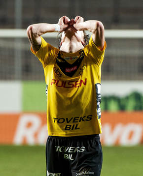 En lättad Lasse Nilsson, Elfsborg