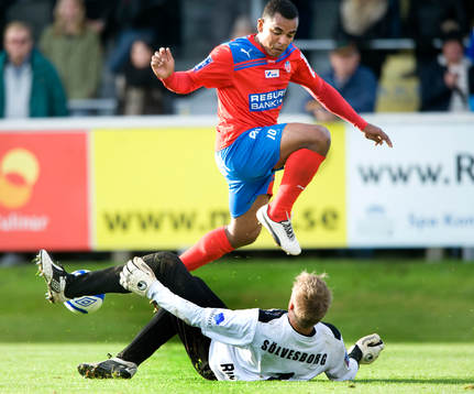 Alvaro Santos, Helsingborg mot Mattias Asper, Mjällby