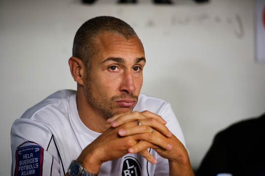 en deppande Henrik Larsson, tränare Landskrona