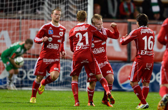 0-1 genom Christopher Brandeborn, Degerfors jubel