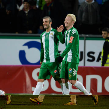 Kennedy Bakircioglu och Mattias Adeltam, Hammarby jublar