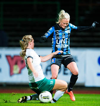 Sandra Andersson, Mallbacken, och Jenny Jansson, Sirius, i