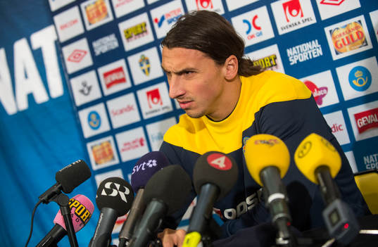 Presskonferens med Zlatan Ibrahimovic