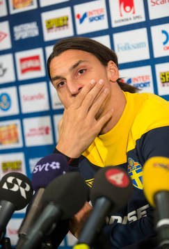 Presskonferens med Zlatan Ibrahimovic