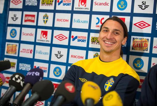 Presskonferens med Zlatan Ibrahimovic