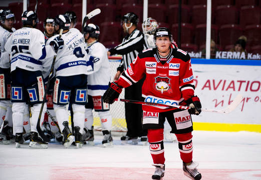 Sebastian Meijer, Malmö Redhawks, deppar när Bofors gör
