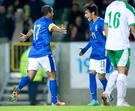 6-0, Lucas, Brasilien, grattas av Neymar som assisterade