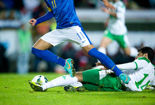 Glidtackling, fot, boll, kapning, Nike