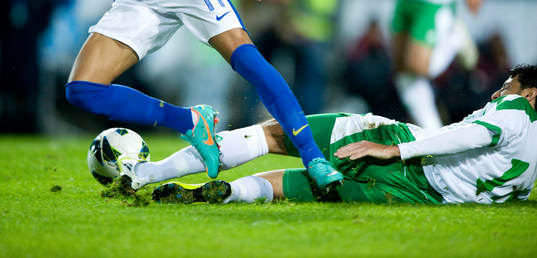 Glidtackling, fot, boll, kapning, Nike