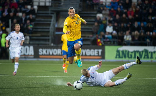 Zlatan Ibrahimovic, Sverige hoppar över Odmar Faerö,