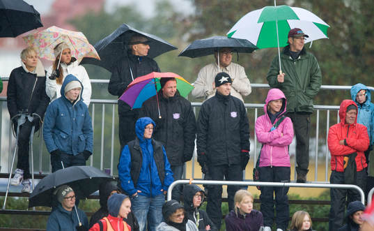 Delar av Ldb Malmö fanns på plats, bland annat tränaren