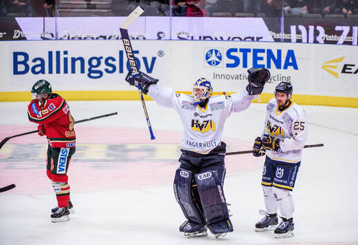 Gustaf Wesslau, målvakt, HV71, jublar