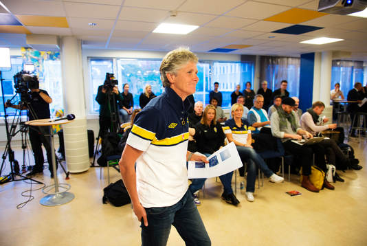 Pia Sundhage, förbundskapten damfotbollslandslaget,