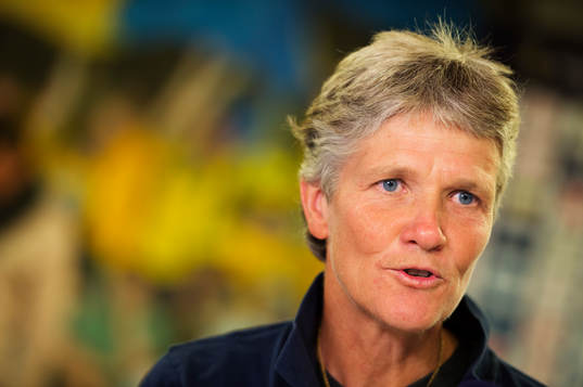 Pia Sundhage, förbundskapten damfotbollslandslaget,