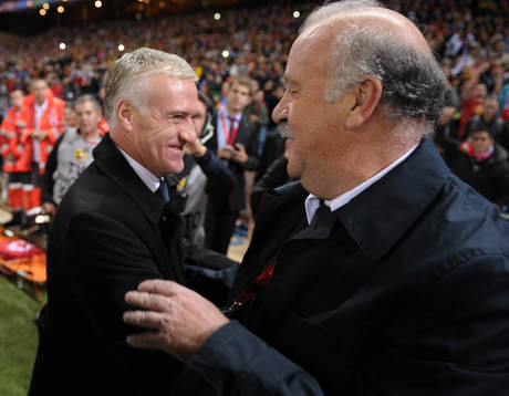vicente del bosque and didier deschamps, calderon,