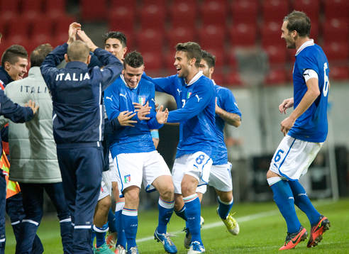0-2 Alessandro Florenzi, Italien