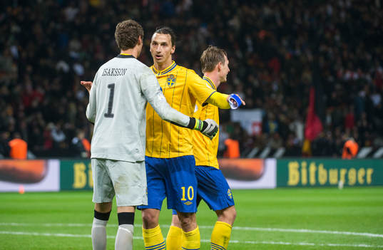 Zlatan Ibrahimovic kramas om Andreas Isaksson