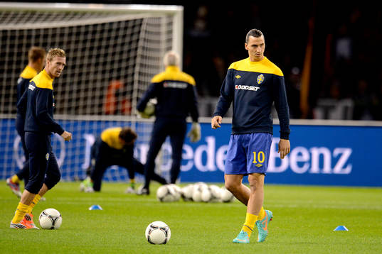 Zlatan Ibrahimovic, Sverige på uppvärmningen