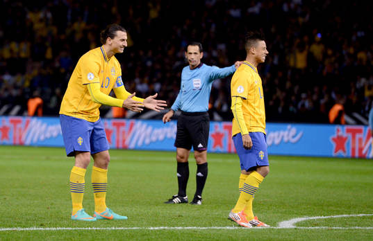 Tobias Sana och Zlatan Ibrahimovic, Sverige deppar