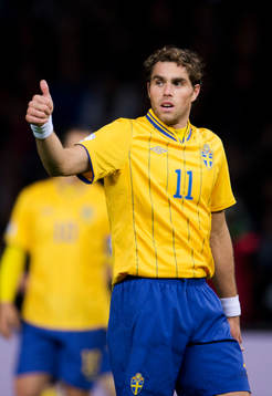 Johan Elmander, Sverige ger tummen upp