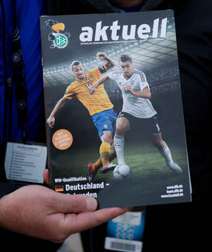 officiellt matchprogram från matchen