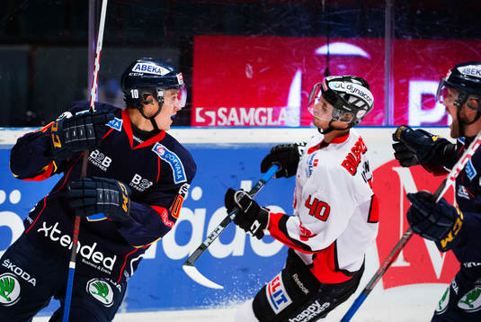 Alexander Wennberg och Jimmie Ölvestad, Djurgården, jublar