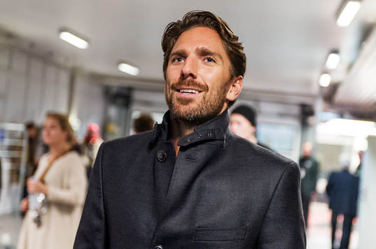 Henrik Lundqvist, hälsade på vid spelaringången