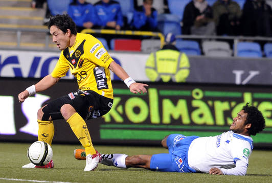 Stefan Ishizaki, Elfsborg, och James Frempong, Norrköping