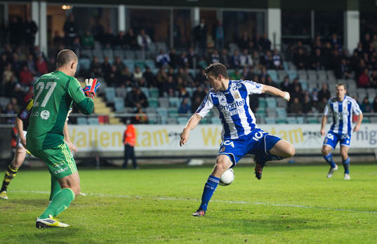 Hannes Stiller, IFK Göteborg, missar en målchans