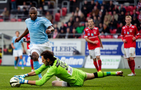 Tokelo Rantie, Malmö FF, Etrit Berisha, målvakt, Kalmar