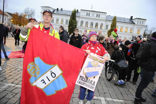 2012 Fotboll,  Östers firas på Stora Torget i Växjö