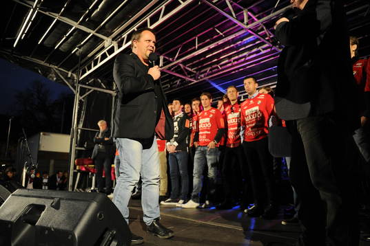 2012 Fotboll,  Östers firas på Stora Torget i Växjö
