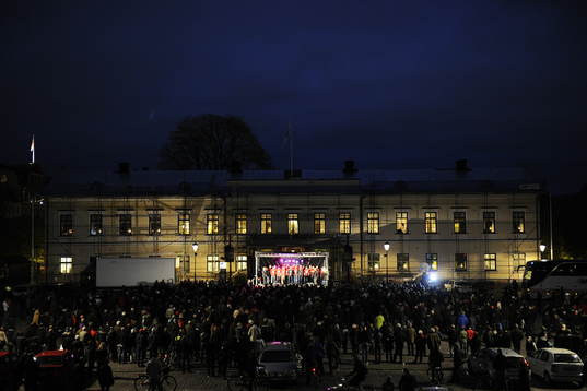 2012 Fotboll,  Östers firas på Stora Torget i Växjö